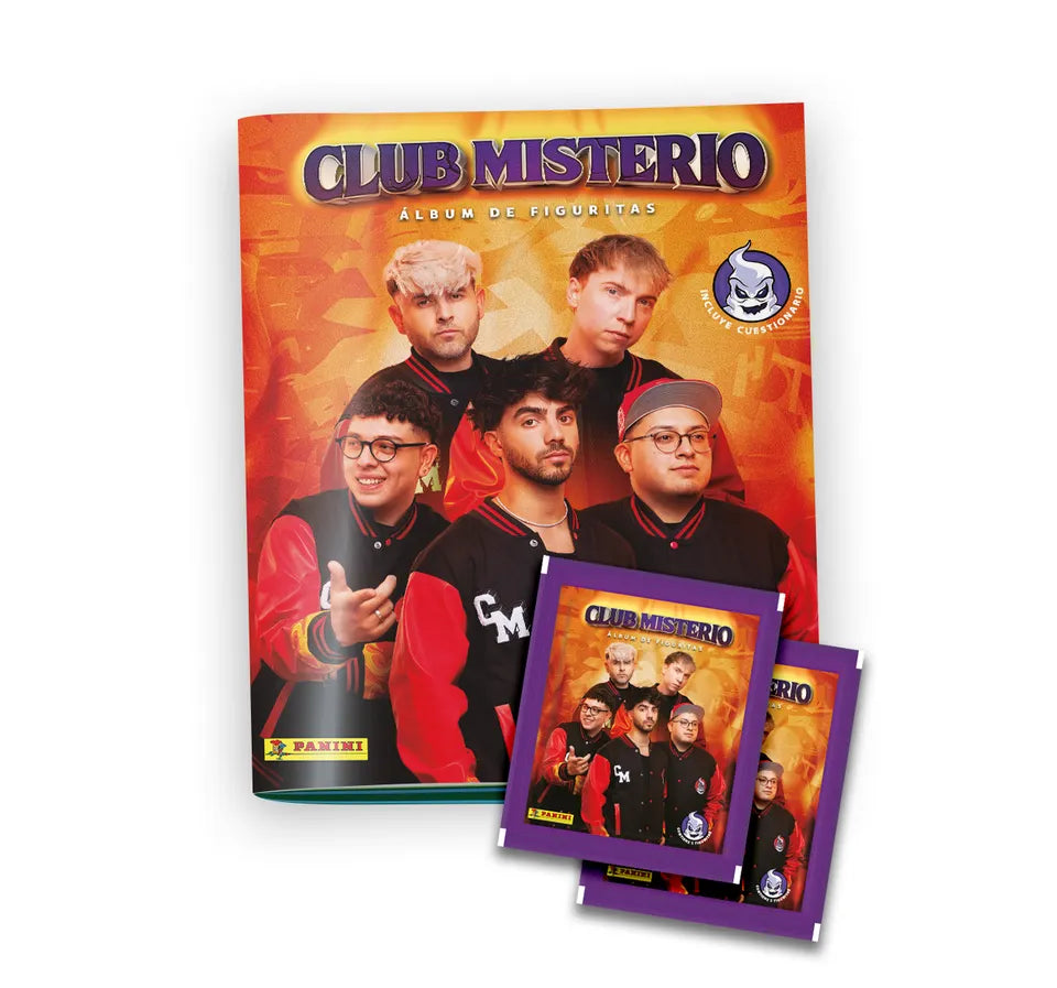 Pack 1 álbum + 20 sobres de figuritas CLUB MISTERIO